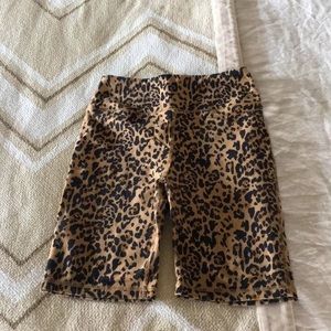J Crew Leopard Print Bike Shorts